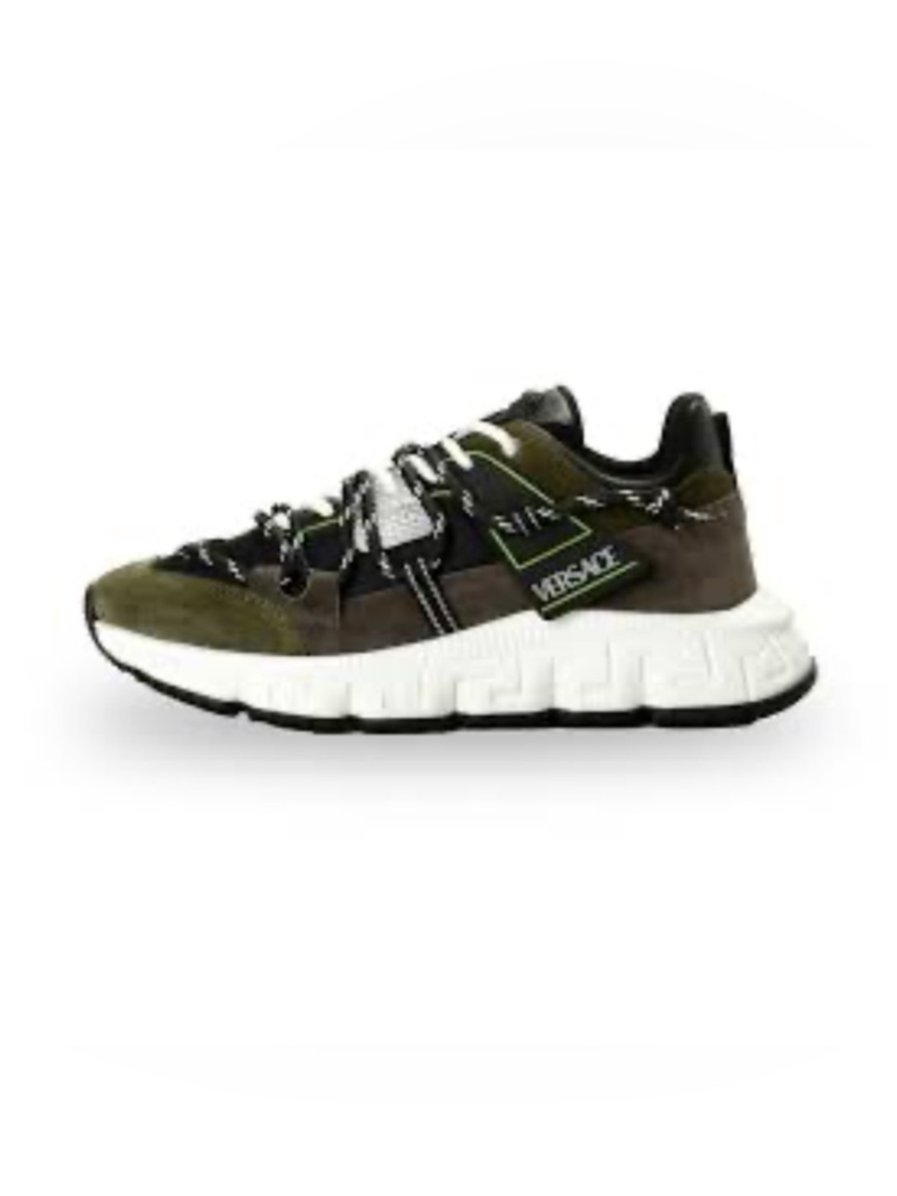 Versace TRIGRECA suede/leather sneakers size
44/11 made in Italy